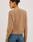 Carre Cardigan Heather Camel