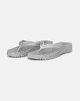 Cheerful Platform Flip Flop Silver Sandals - Flip Flops Ilse Jacobsen