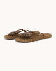 Cheerful Flip Flops With Flower Mocha Sandals - Flip Flops Ilse Jacobsen