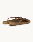 Cheerful Flip Flops With Flower Mocha Sandals - Flip Flops Ilse Jacobsen
