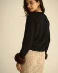 Clara Cashmere Cardigan Black Sweater - Cardigans Doen