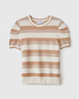 Alexei Top Sand Stripe Tops - Blouses Cartolina