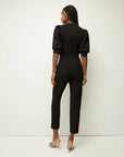 Renzo Pant Black with Silver Buttons Pants - Trousers Veronica Beard