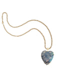 Love Carry Your Heart Labradorite Pendant 18" Grande Rolo Necklaces Jane Win