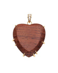 Carved From Love Wood Heart Pendant 18" Drawn Link Necklaces Jane Win