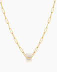 Celine Bead Charm Mother of Pearl Necklace Charm Thatch