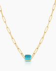 Celine Bead Charm Turquoise Necklace Charm Thatch