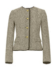 Ivie Blazer Black/White Herringbone Jackets - Blazers Simkhai