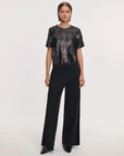 Cher Sequin Shirt Black Tops - Blouses rag & bone