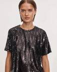 Cher Sequin Shirt Black Tops - Blouses rag & bone