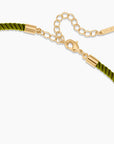 Coco Silk Cord Necklace Moss 32" Necklaces Thatch