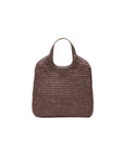 Crochet Mini Georgica Tote Brown Crochet Tote & Satchel MZ Wallace
