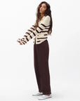 Costi Striped Cardigan Turtledove Sweater - Cardigans rag & bone