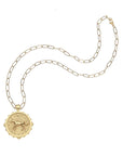 Courage Horse Original Pendant Coin 18" Drawn Link Necklaces Jane Win