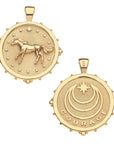 Courage Horse Original Pendant Coin 18" Drawn Link Necklaces Jane Win