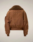 Women's Bomber Jacket Beba Noisette Brown Outerwear - Cape Save The Duck