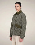 Women's Puffer Jacket Jodie Gunmetal Grey Outerwear - Longsleeve Save The Duck