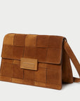 Delphine Cacao Suede Shoulder Bag Crossbody Loeffler Randall