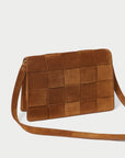 Delphine Cacao Suede Shoulder Bag Crossbody Loeffler Randall