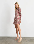 Demi Dress Redwood/Cream Dresses - Short Tanya Taylor