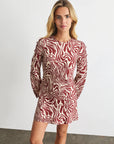 Demi Dress Redwood/Cream