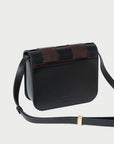 Desi Black Woven Leather Crossbody Black/Espresso Crossbody Loeffler Randall