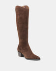 Virona H2O Boots Dark Brown Suede Knee High Boots Dolce Vita