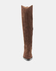 Virona H2O Boots Dark Brown Suede Knee High Boots Dolce Vita