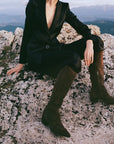 Virona H2O Boots Dark Brown Suede Knee High Boots Dolce Vita