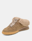 Izzey Plush Sneaker Olive Suede Sneakers Dolce Vita