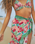 Le Jardin Beach Sarong Wrap Pastel Blush Skirts - Midi Lost Pattern NYC