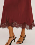 Ebony Skirt Crimson