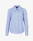 Box Pleat Shirt Blue Oxford