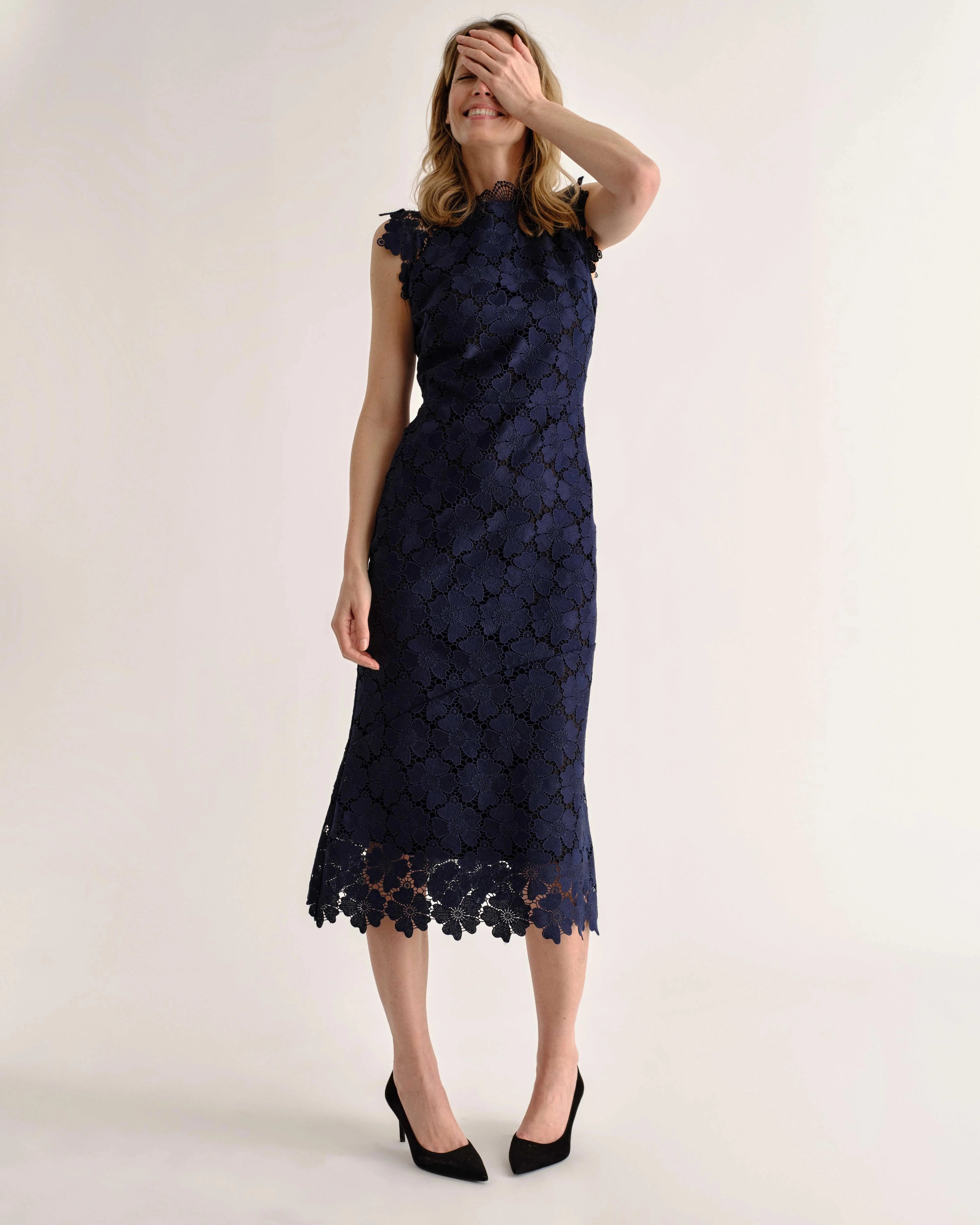 midnight blue dresses Lucci Lu 28840 Midnight BLUE Dress with A-Line Overskirt Midnight BLUE / 8