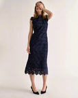 Palma Midi Dress Midnight Blue Dresses - Midi Cartolina