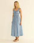 Emmaretta Dress Blue Garden Bloom Dresses - Midi Doen
