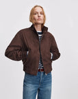 Eliza Bomber Jacket Dark Brown Outerwear - Longsleeve rag & bone
