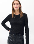Ellie Lace Tee Black Tops - Blouses rag & bone