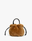 Emma Top Handle Shearling Teddy Clutch Clare V.