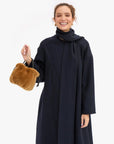 Emma Top Handle Shearling Teddy Clutch Clare V.