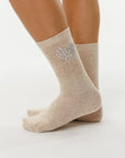 Heart Crystal Cashmere Socks Socks LimLim