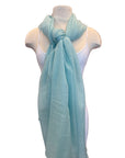 Solid Sheer Felted 40/80" Shawl Mint Julip Scarves KAS