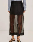 Floran Skirt Black Organza Skirts - Maxi Rails