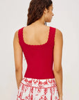 Flore Tank Tomato Tops - Tanks Rails