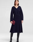 Flo Boucle Midi Skirt Navy Skirts - Midi A.L.C