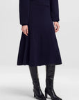 Flo Boucle Midi Skirt Navy Skirts - Midi A.L.C