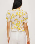 Fontane Top Tossed Daffodils Tops - Blouses Rails