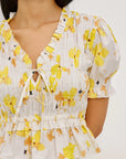 Fontane Top Tossed Daffodils Tops - Blouses Rails