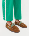 Franco Suede Boat Shoe Cacao Flats - Loafer Loeffler Randall