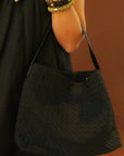 Woven Marin Bag Black Hobo & Shoulder AC